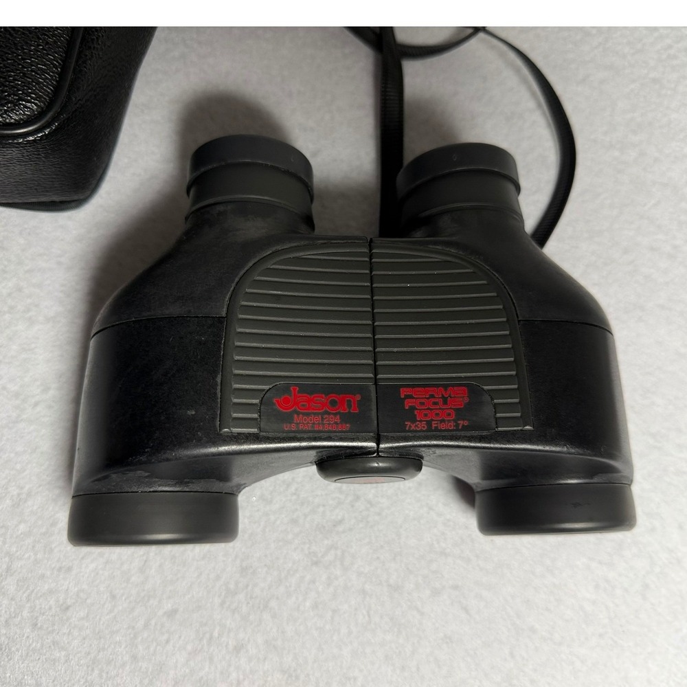Jason Perma Focus 1000 Binoculars 7x35 Model 294 Black with Case and Caps